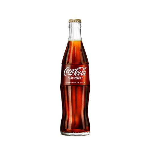 Botella de Coca Cola 0.0 33 cl
