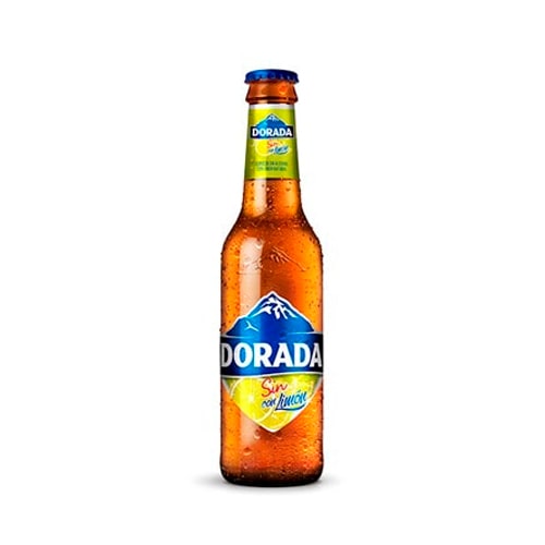 Botella de Cerveza Dorada Sin Limón 33 cl