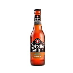 Toasted Estrella Galicia 0.0 Beer (Bottle of 25 cl)